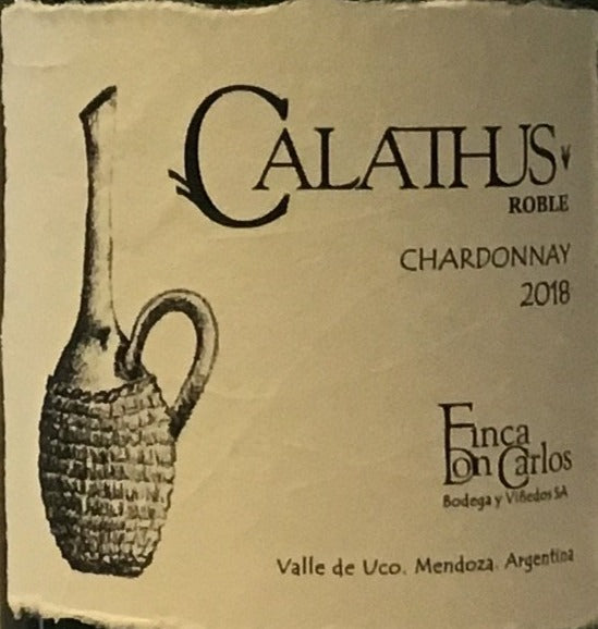 Finca don Carlos “Calathus” Chardonnay White Wine - 2018 Vintage