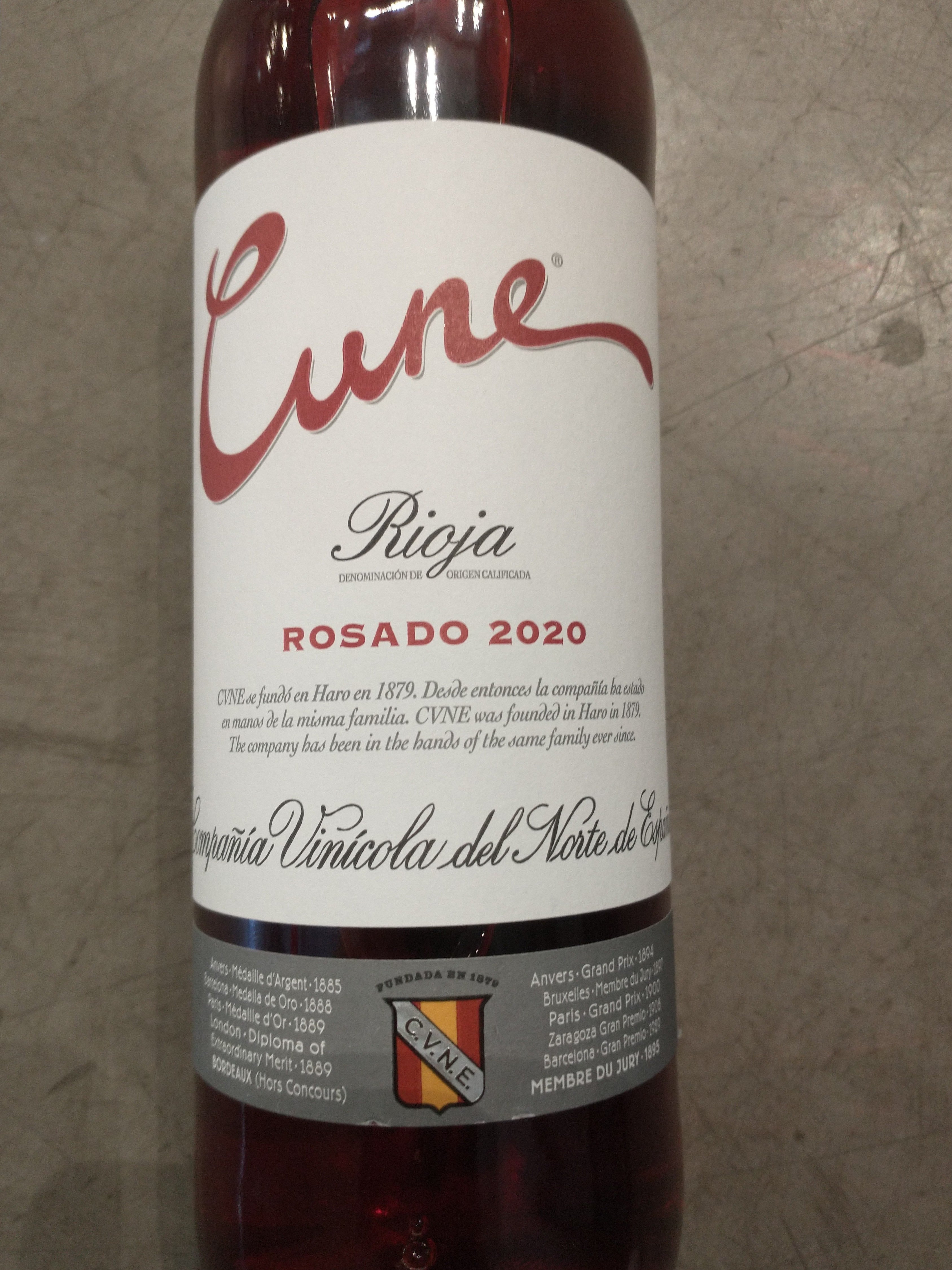 2020 CVNE 'Cune' Rioja Rosado Tempranillo Wine, 750 ml