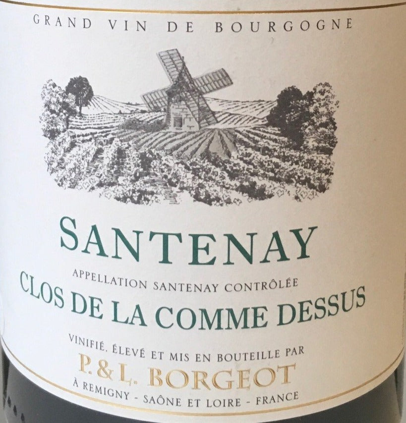 Borgeot White Wine - 'Clos de la Comme Dessus' Santenay Chardonnay