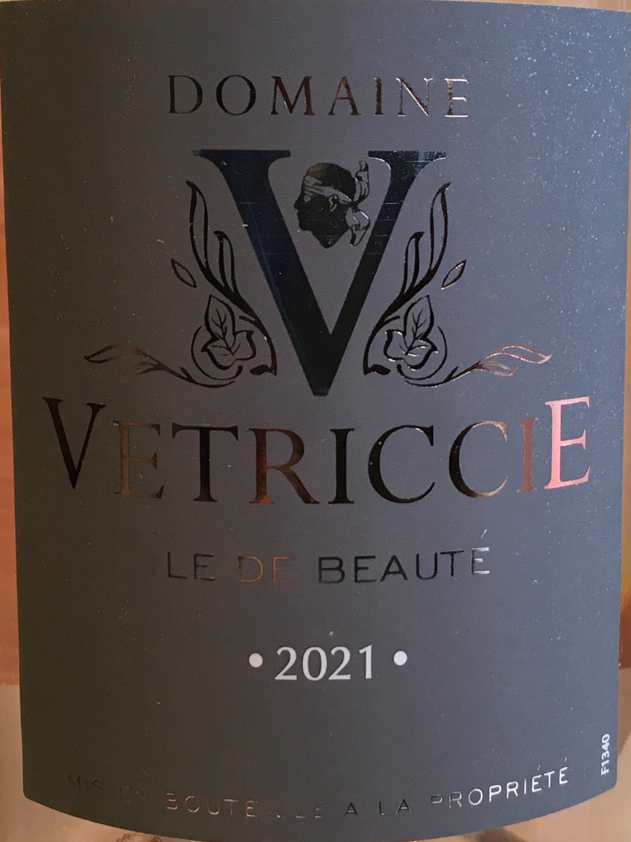 Domaine Vetriccie Ile de Beaute Dry Rose Wine from Corsica, France, 2021