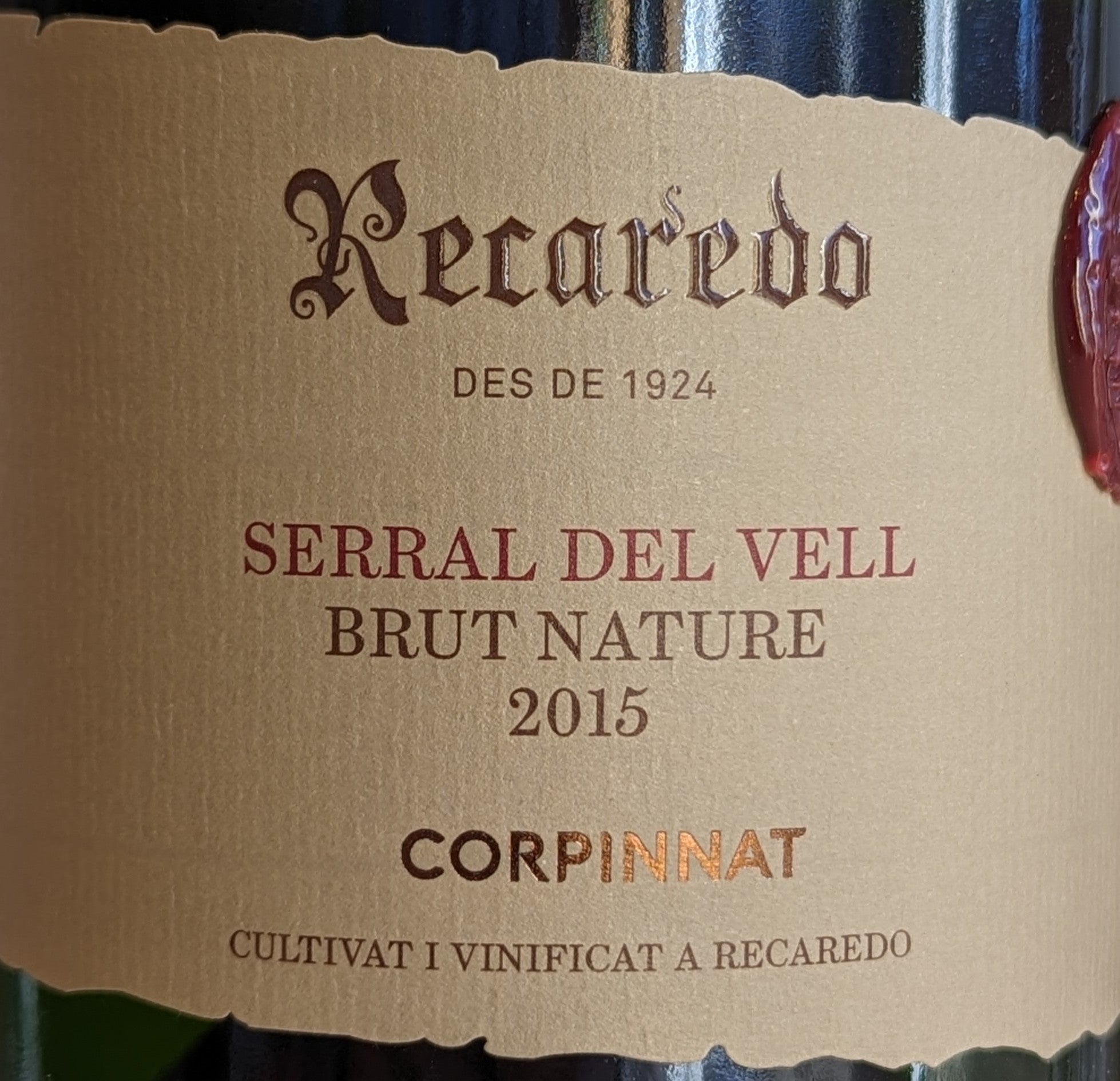 Recaredo 'Serral Del Vell' Premium Gran Reserva Cava Sparkling Wine - Vintage 2015