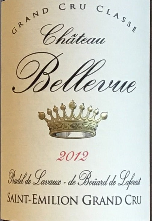 2012 Chateau Bellevue - Premium St. Emilion Grand Cru Classe Wine