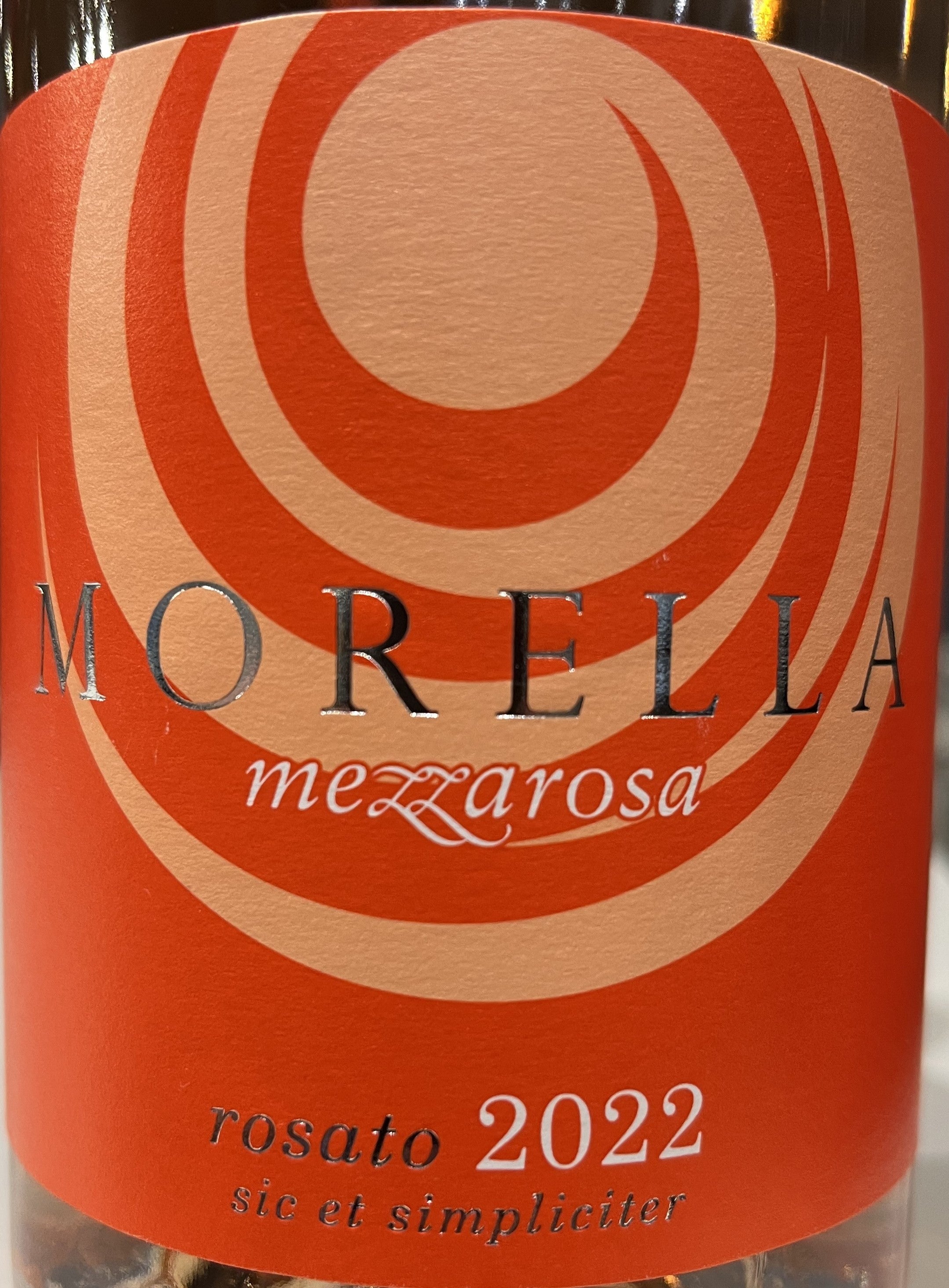 2022 Morella 'Mezzarosa' Organic Rosé Wine - 70% Negroamaro, 30% Primitivo from Puglia