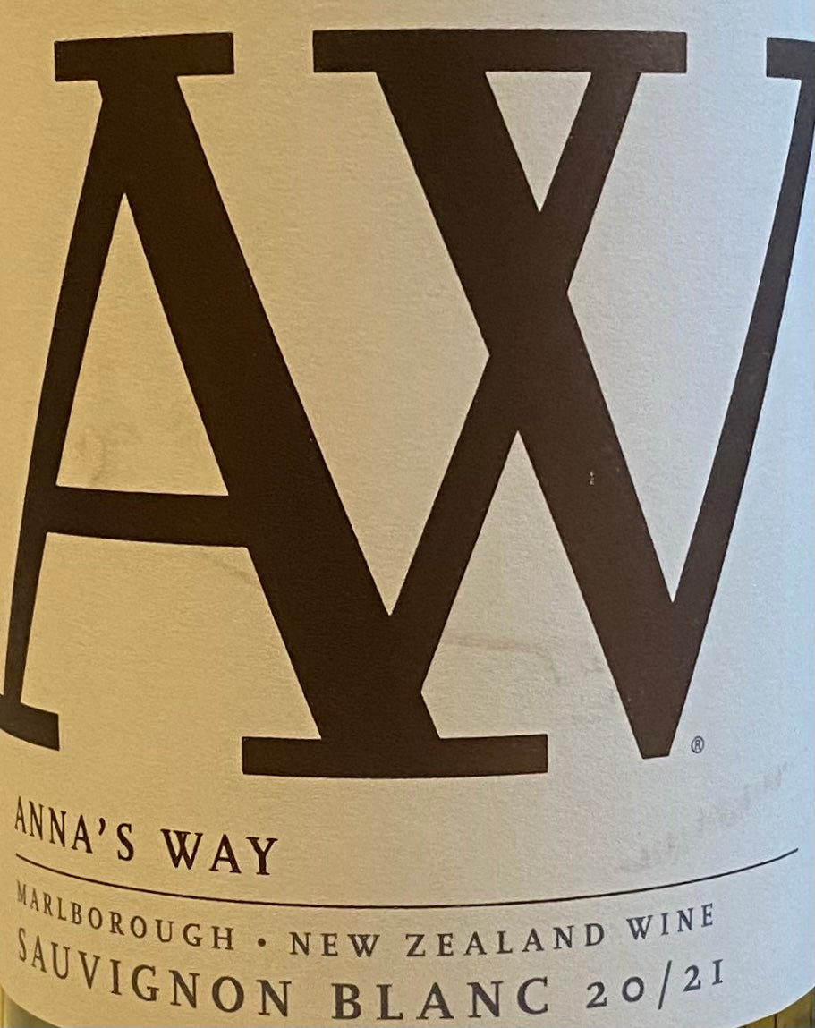 Anna's Way Sauvignon Blanc White Wine from Marlborough, New Zealand, 2022