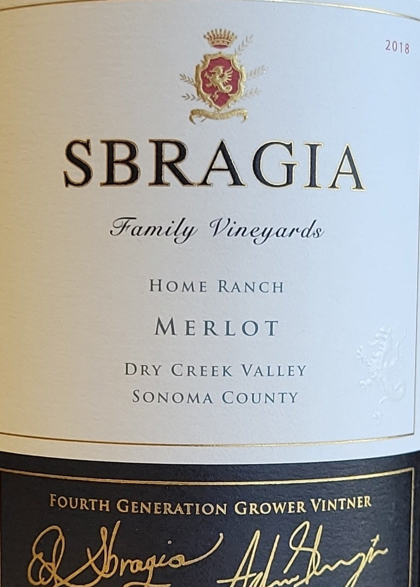 Sbragia 'Home Ranch' Red Wine - Premium Merlot Variety