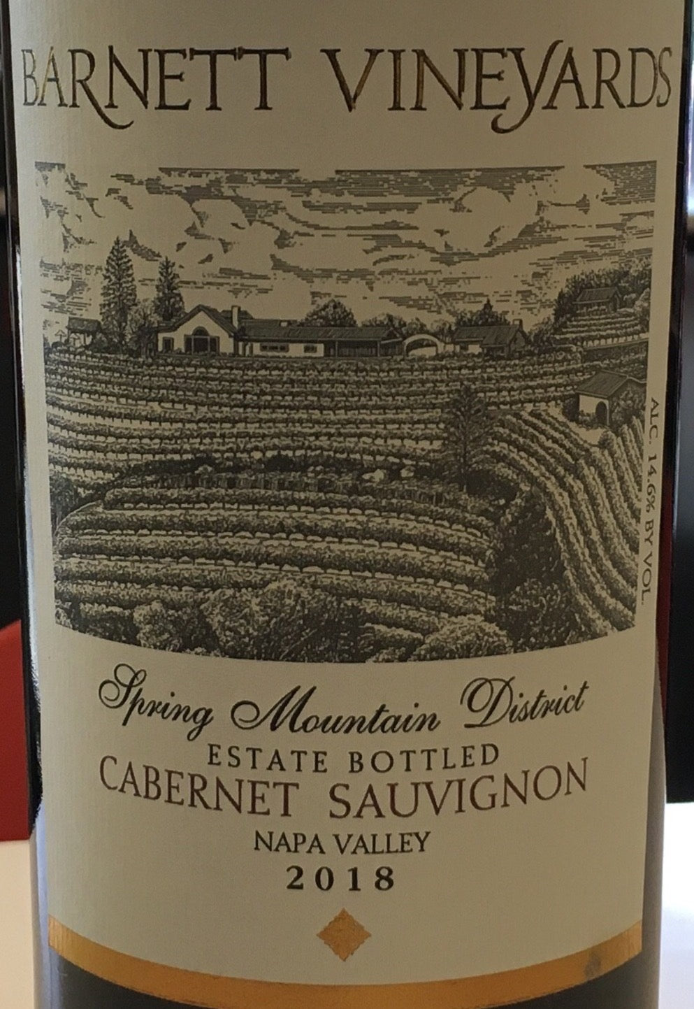 Barnett Spring Mountain 2018 Red Wine - Cabernet Sauvignon