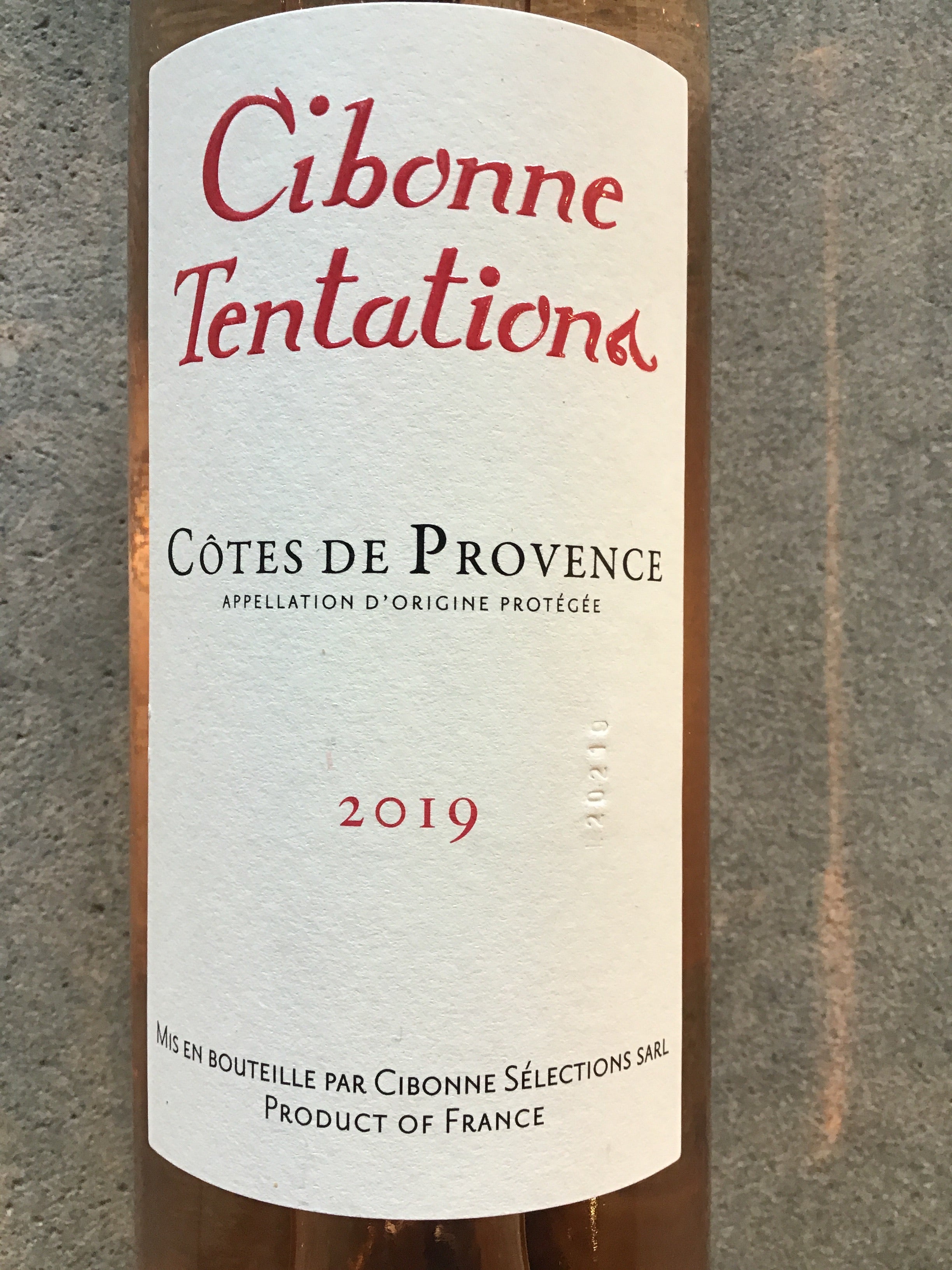 Cibonne Tentations Rosé Wine from Côtes de Provence - 2020 Vintage