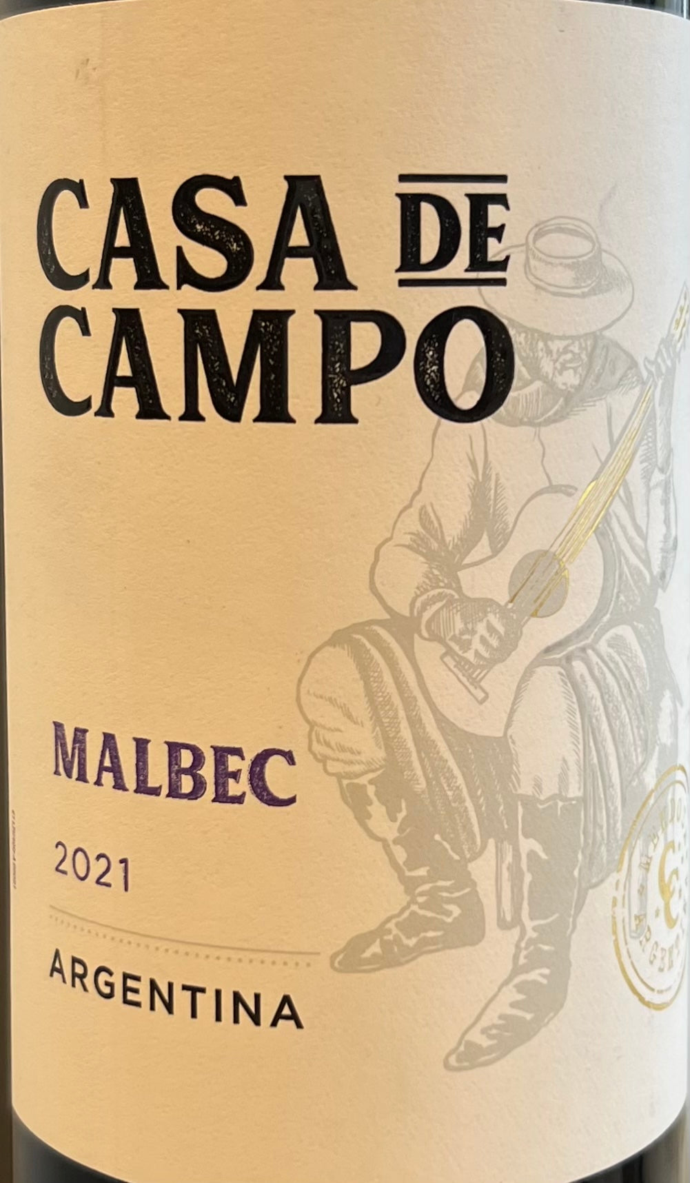 Casa de Campo Argentine Malbec Red Wine - 2021 Vintage
