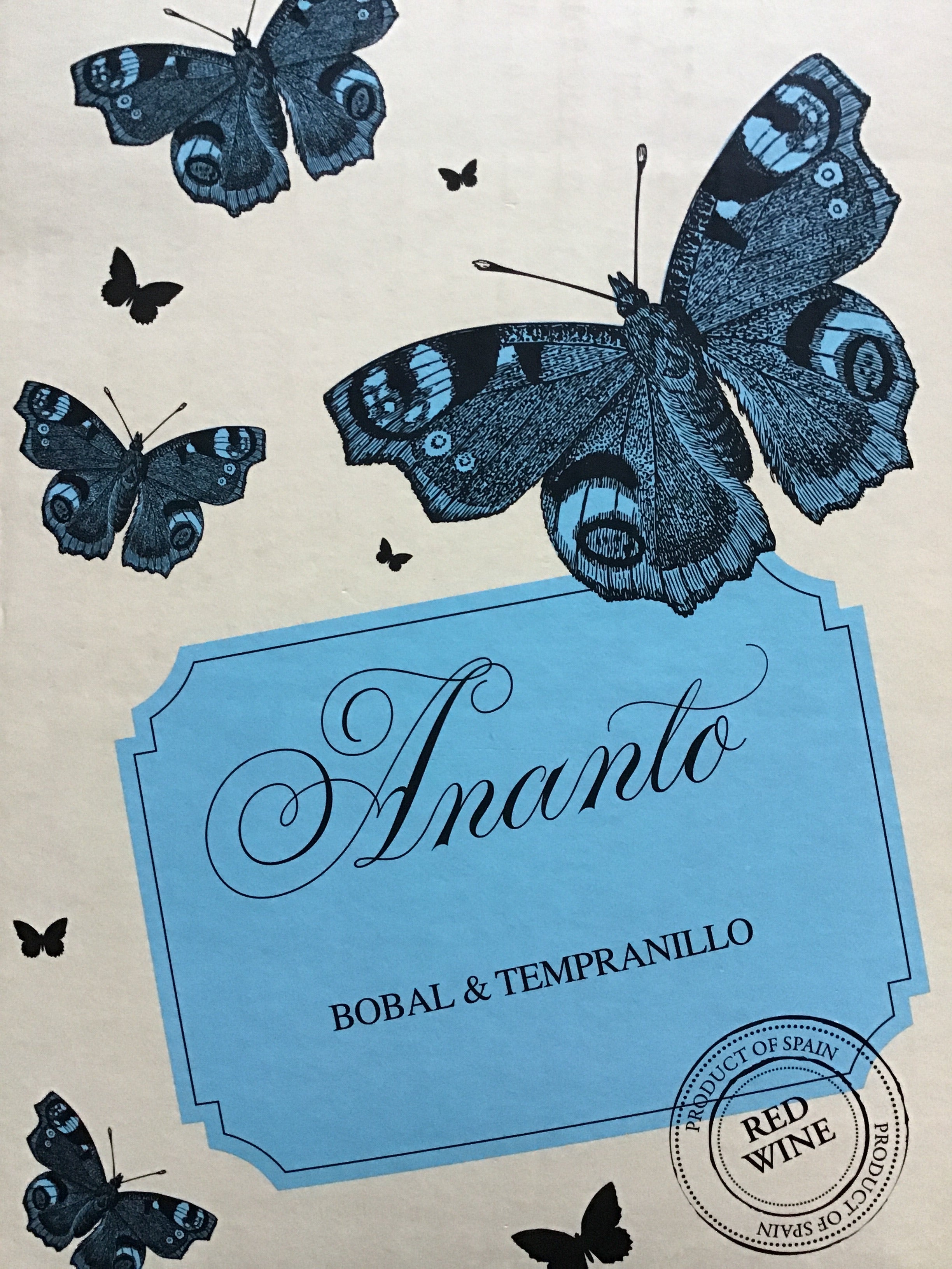 Ananto Organic Bobal & Tempranillo Blend Wine - 3L Bag-in-Box
