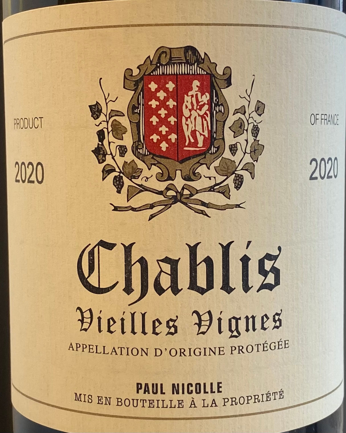 Paul Nicolle's Premium 'Vieilles Vignes' Chablis Wine