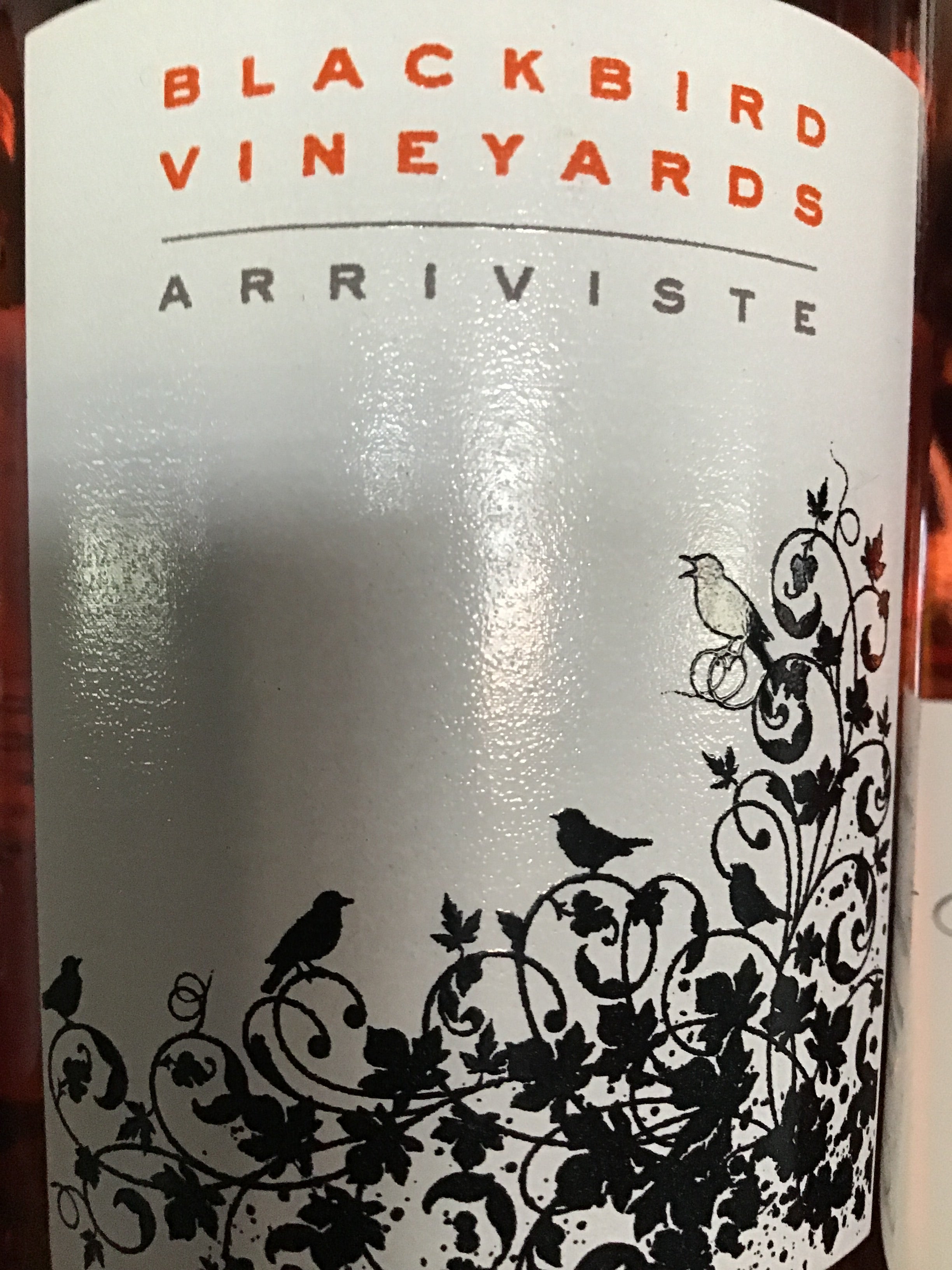 Sophisticated Blackbird 'Arriviste' Salmon - Pink Rose Wine