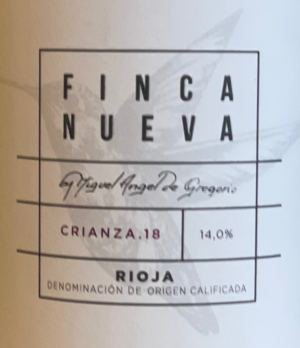 Finca Nueva Crianza 2018 Rioja Spanish Red Wine