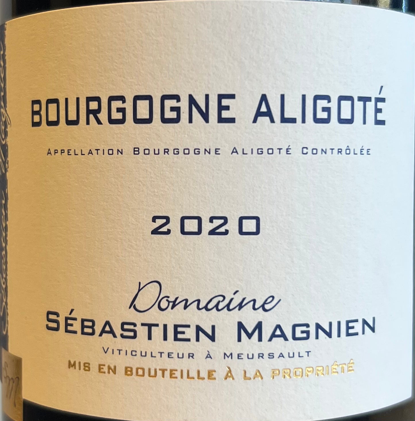 2020 Sebastien Magnien Premium Aligote Wine from Bourgogne, France