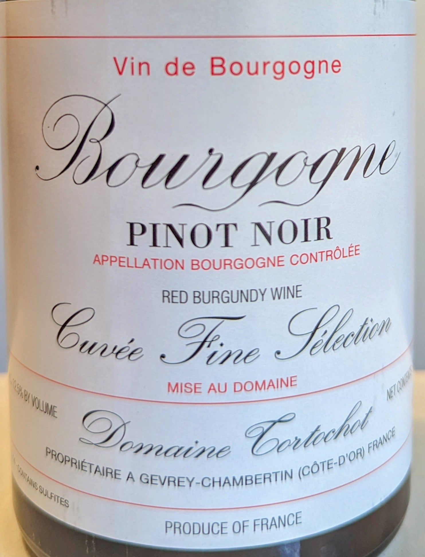 Domaine Tortochot 'Fine Selection Cuvee' - Premium Bourgogne Red Wine