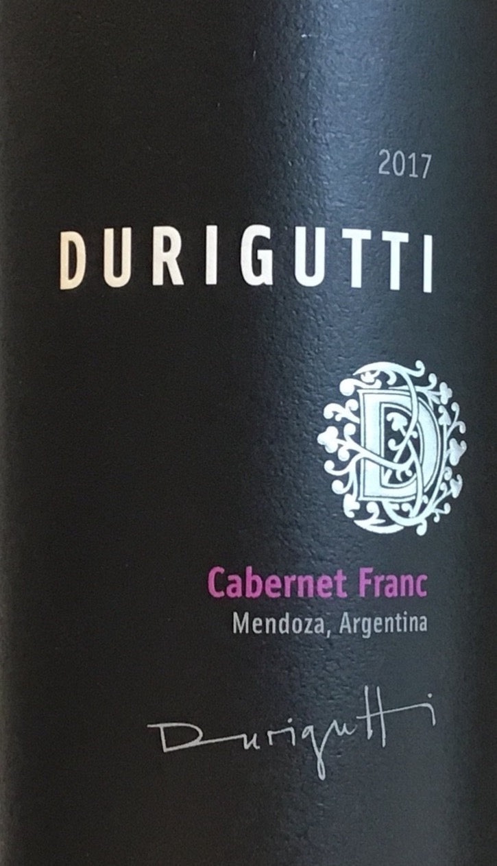 Durigutti Premium Cabernet Franc Wine from Mendoza, Argentina