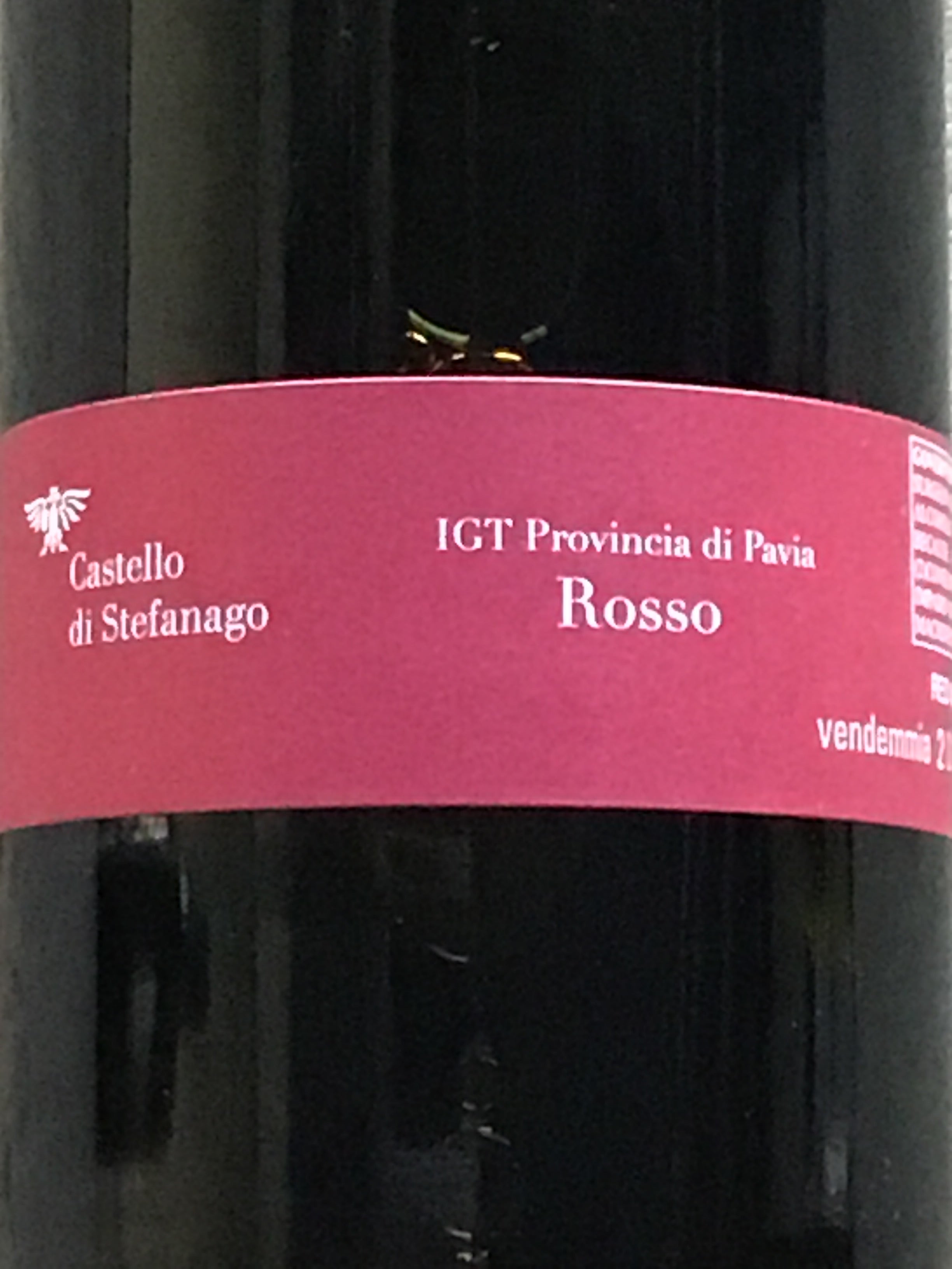 2019 Castello di Stefanago Red Blend Wine from Provincia di Pavia