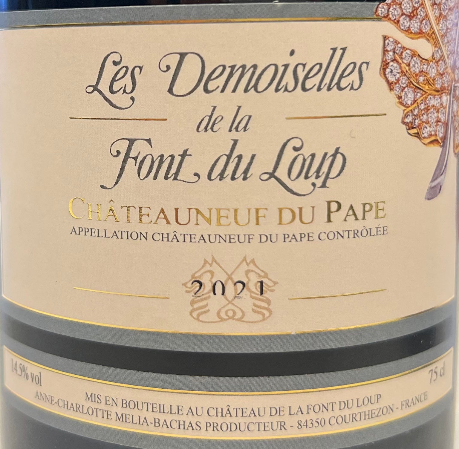 2021 Chateau la Font du Loup 'Les Demoiselles' Chateauneuf - du - Pape Red Wine
