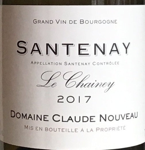 Domaine Claude Nouveau 'Le Chainey' Santenay Blanc 2017 Chardonnay Wine