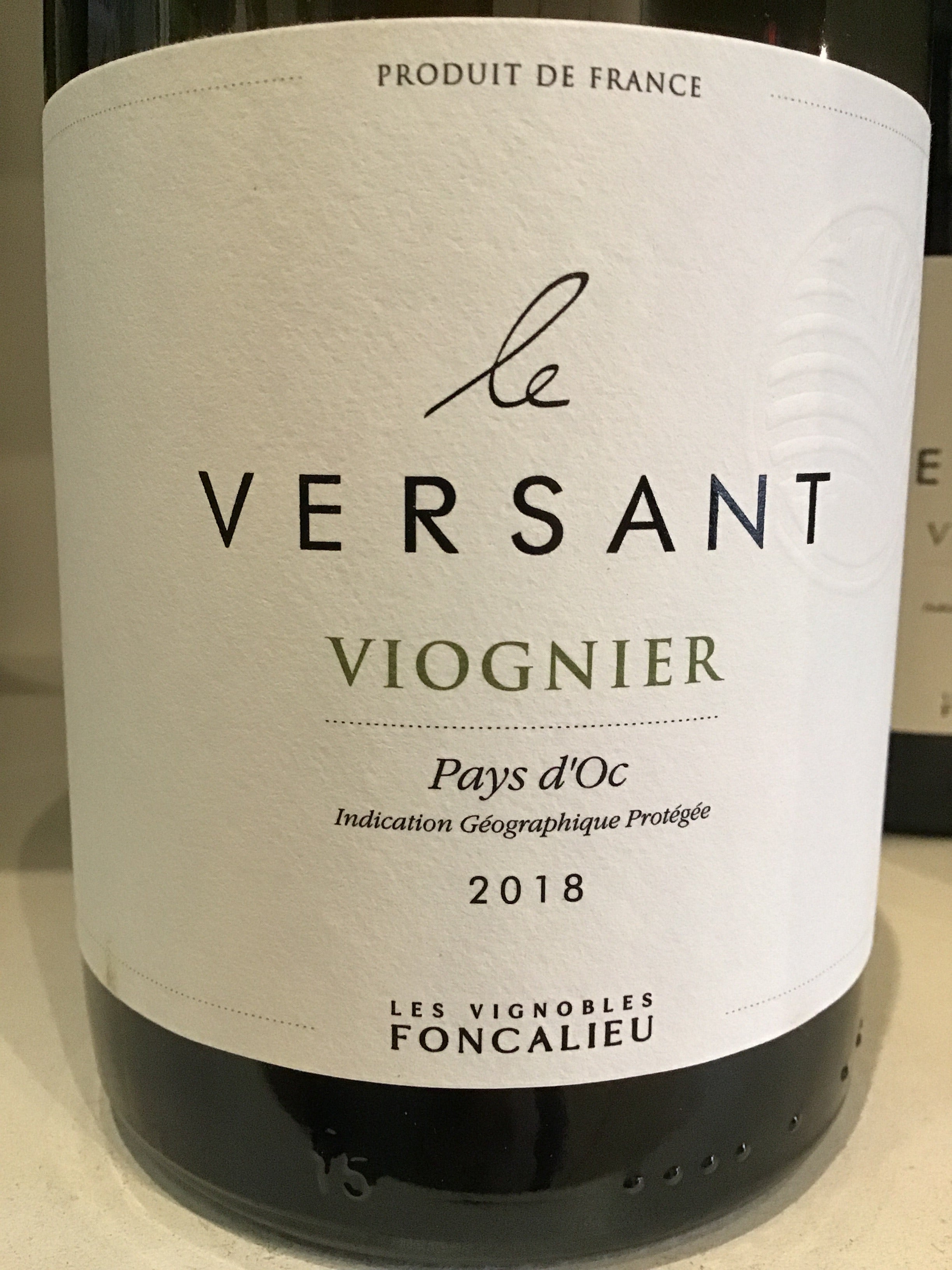 Foncalieu 'Le Versant - Premium Viognier White Wine
