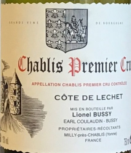 2017 Coulaudin - Bussy Chablis Cote de Lechet Premier Cru Fine Wine