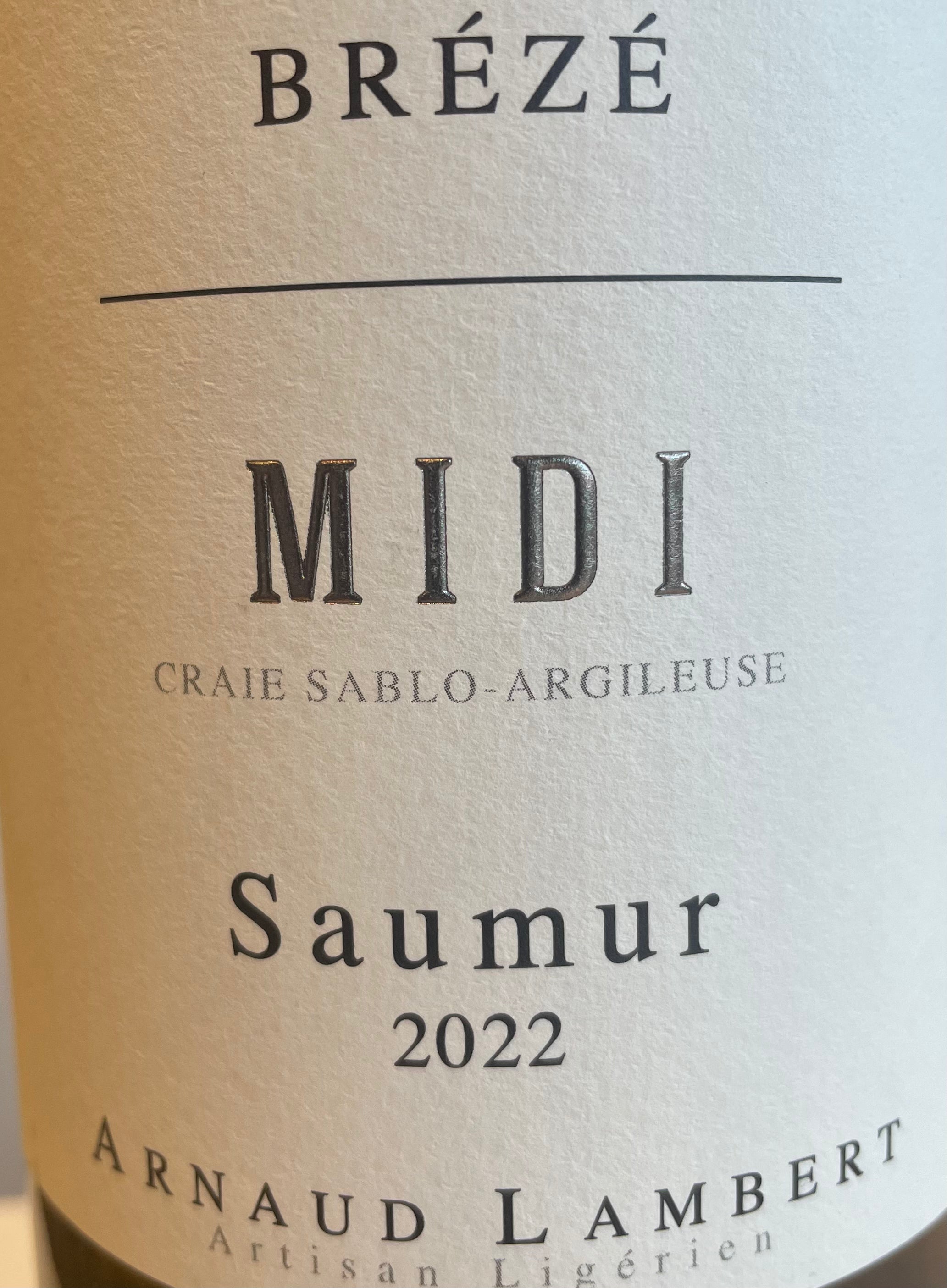 Arnaud Lambert 'Breze' Clos de Midi - A Premium French Saumur Blanc White Wine from the Loire Valley