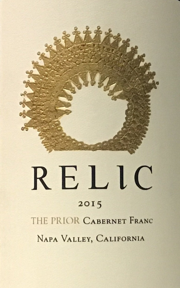 2015 Napa Valley Relic The Prior Cabernet Franc Wine from Old Vines