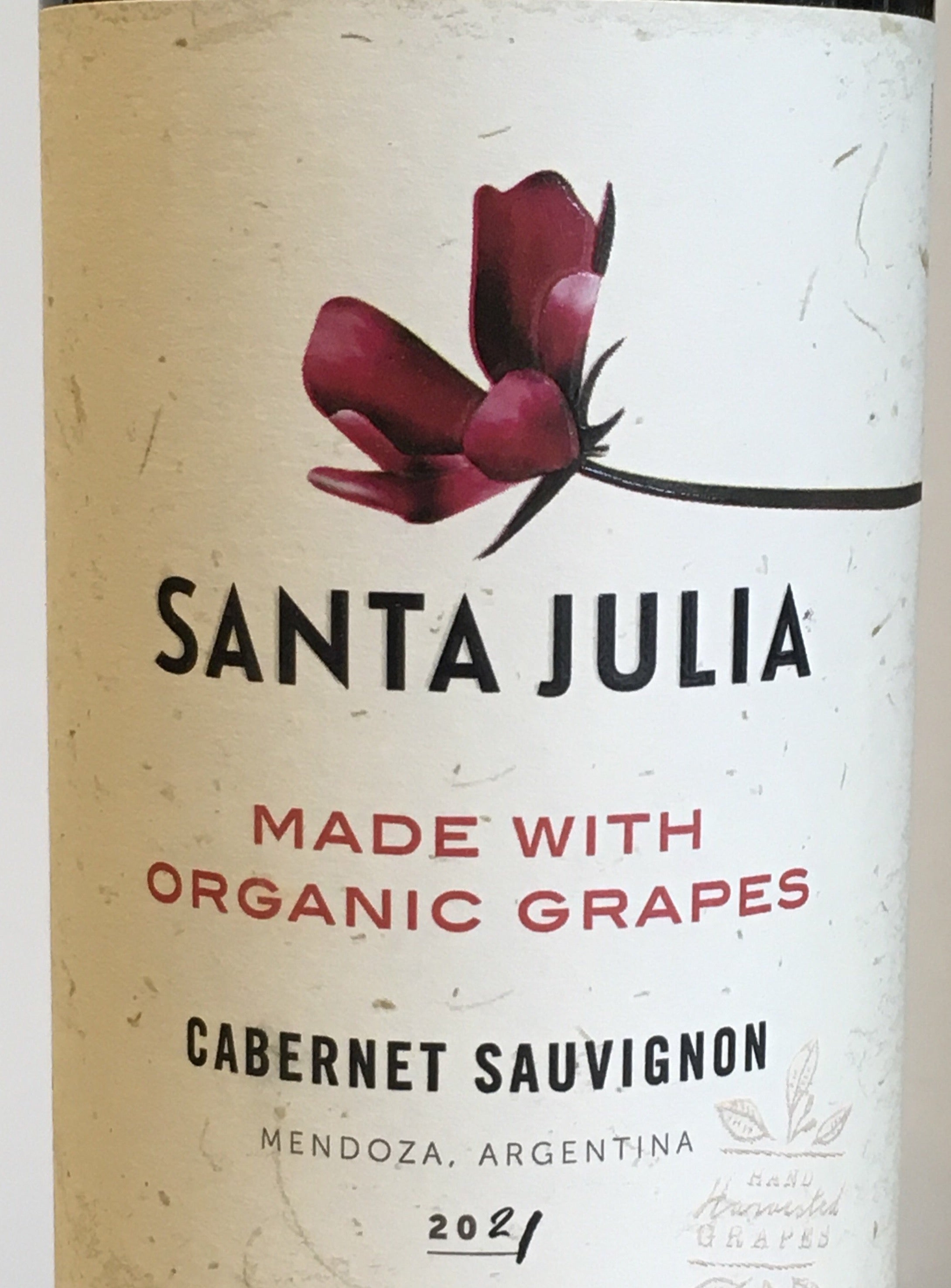 Santa Julia Organic Cabernet Sauvignon Wine - 2023 Vintage