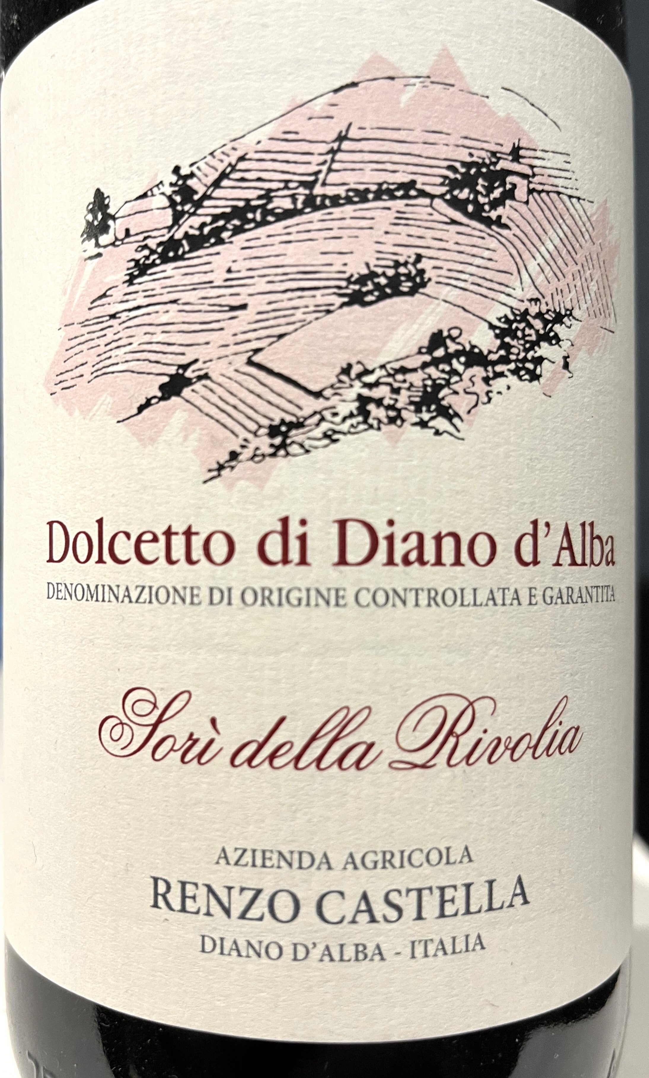 Renzo Castella 'Sori della Rivolia' Dolcetto