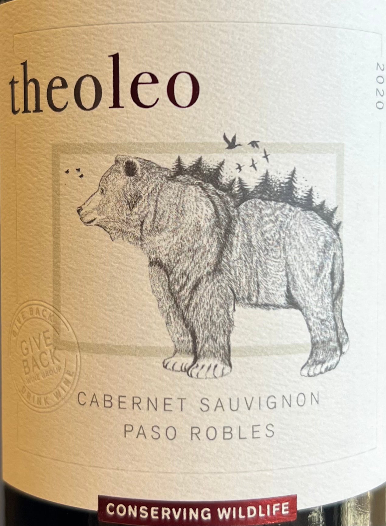 Theoleo Organic 2021 Cabernet Sauvignon from Paso Robles, CA