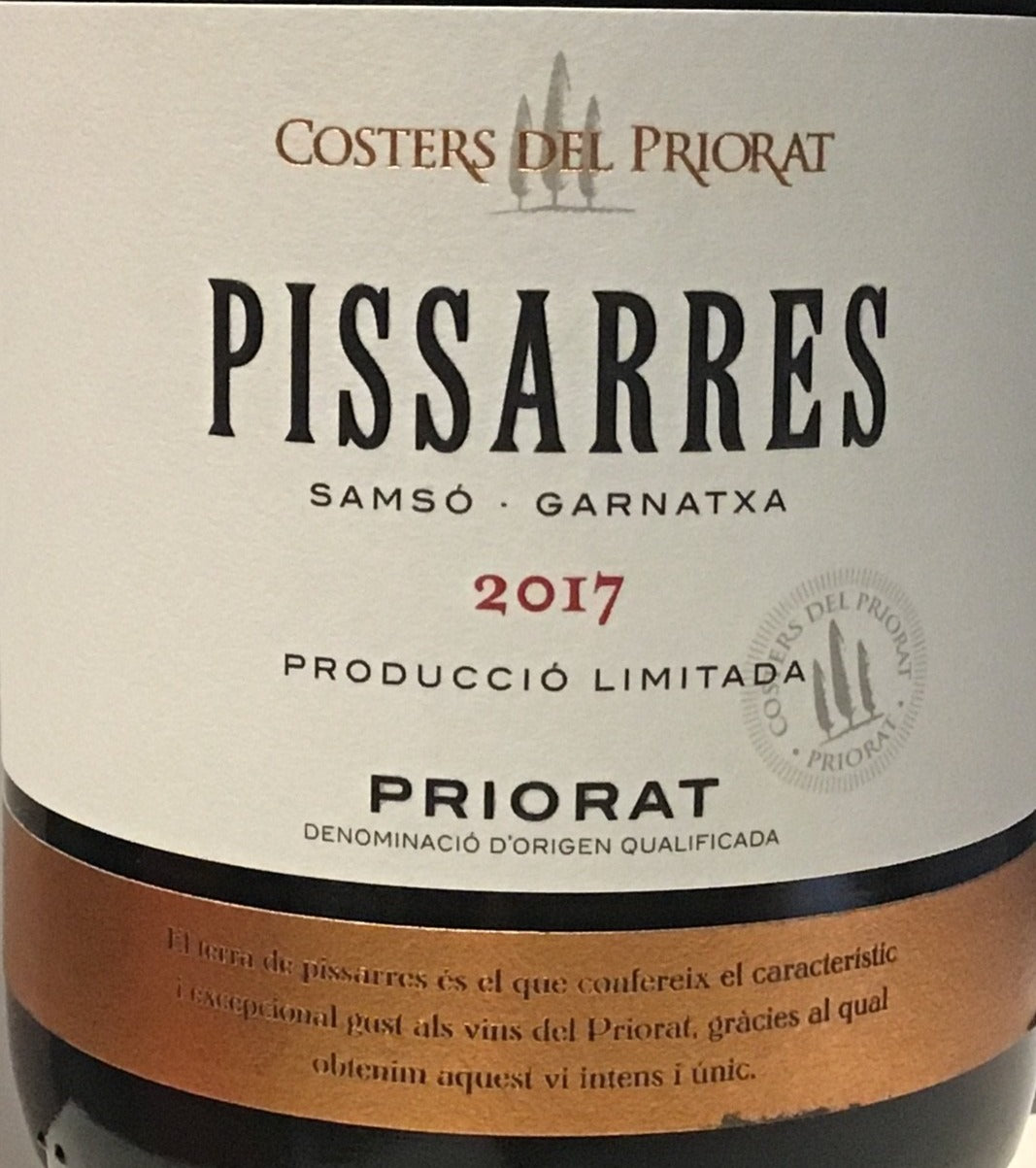 2017 Costers del Priorat 'Pissarres' Red Wine - Samso/Garnatxa Blend