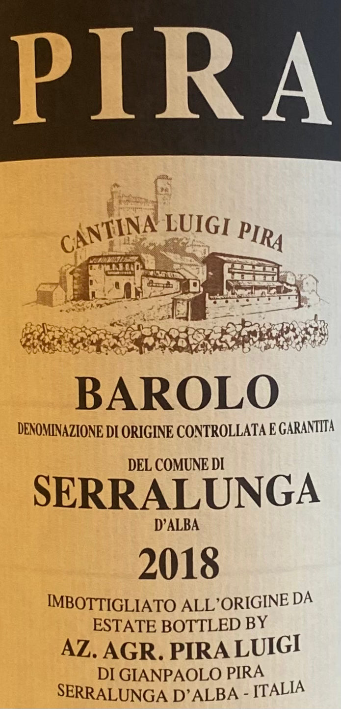 2019 Pira Serralunga d'Alba Nebbiolo Barolo Wine