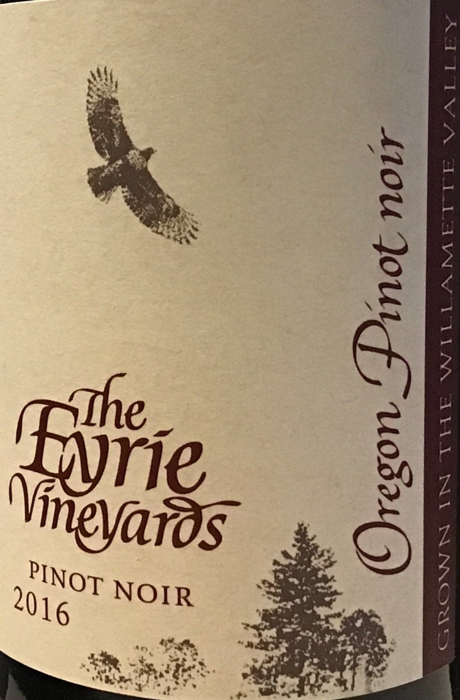 Eyrie Vineyards' Premium Pinot Noir Wine