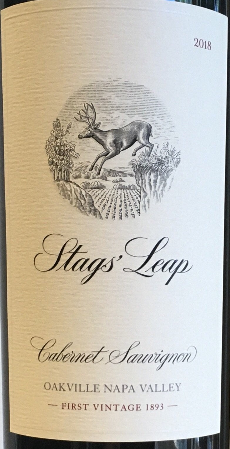 2018 Stags' Leap Cabernet Sauvignon from Oakville, Napa Valley