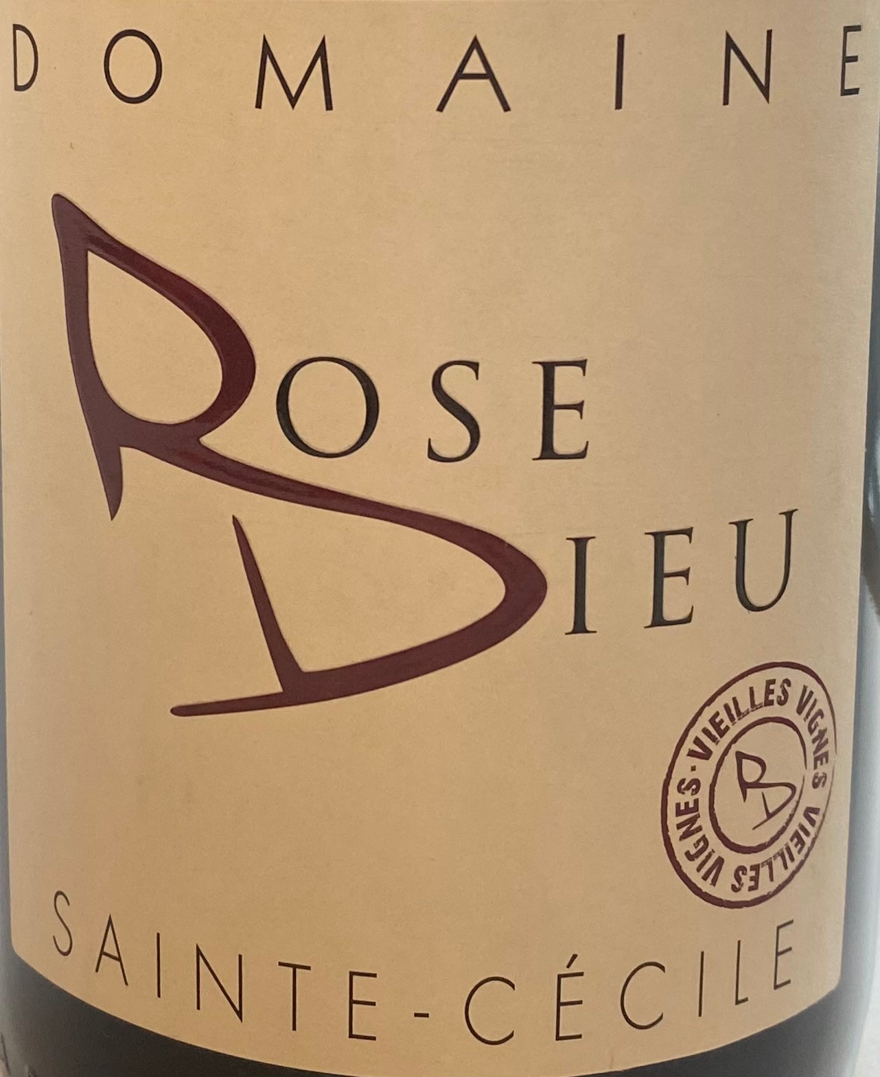 Domaine Rose Dieu 'Sainte Cecile' Red Wine - Cotes du Rhone, France