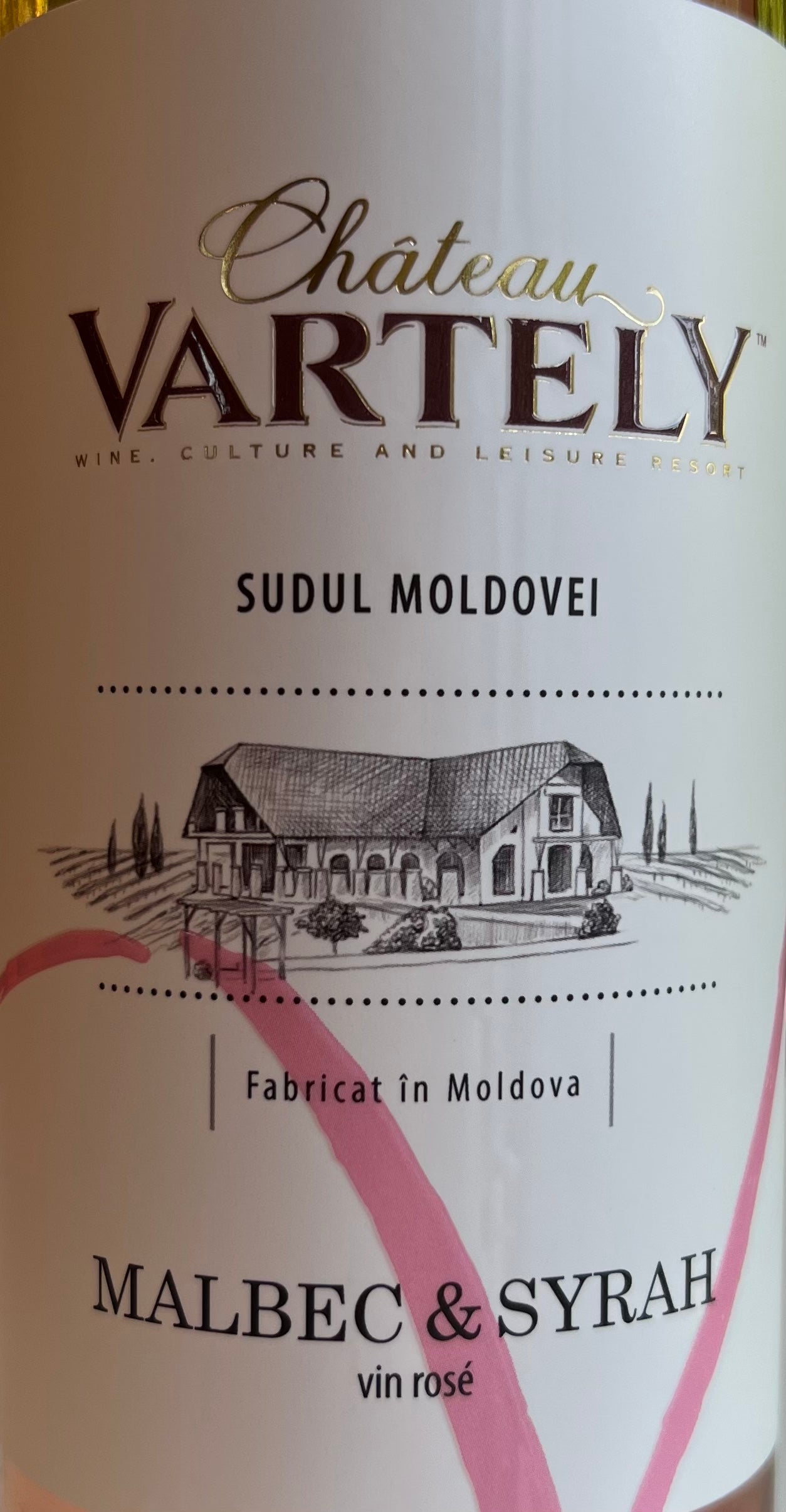 2021 Chateau Vartely Dry Rose Wine Blend of Malbec and Syrah