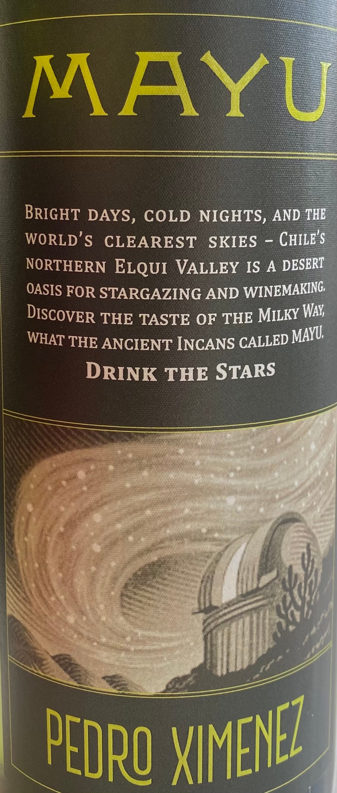 Mayu - Pedro Ximenez Dry White Wine from Elqui Valley, Chile