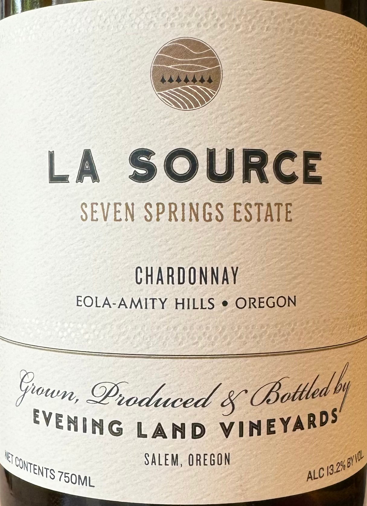 Evening Land 'La Source' Premium White Wine - Chardonnay Variety