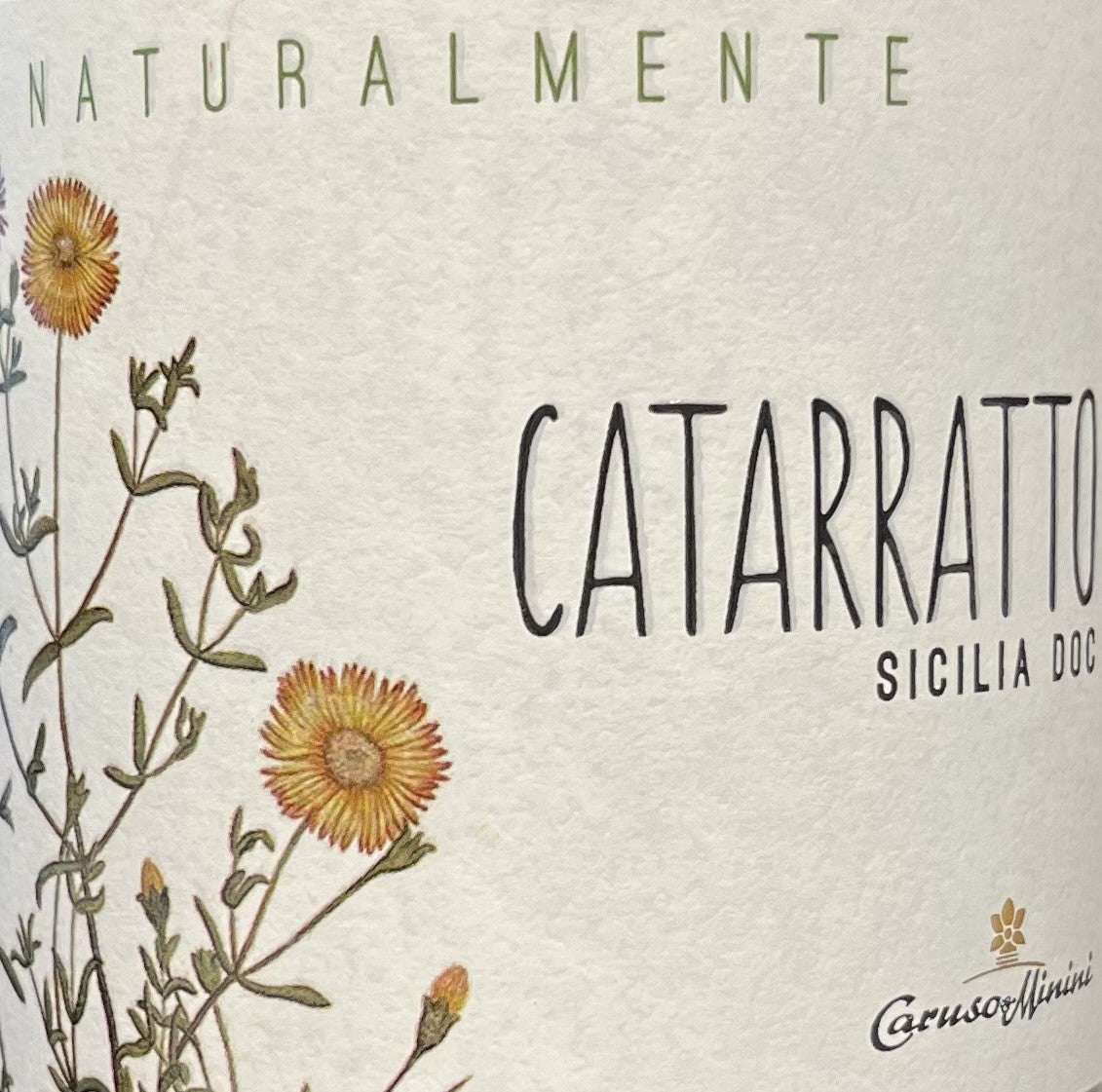 2022 Caruso & Minini Certified Organic Catarratto White Wine from Sicily