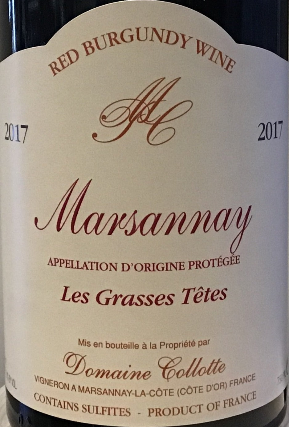 Domaine Collotte 'The Fat Heads' Marsannay Rouge Red Wine