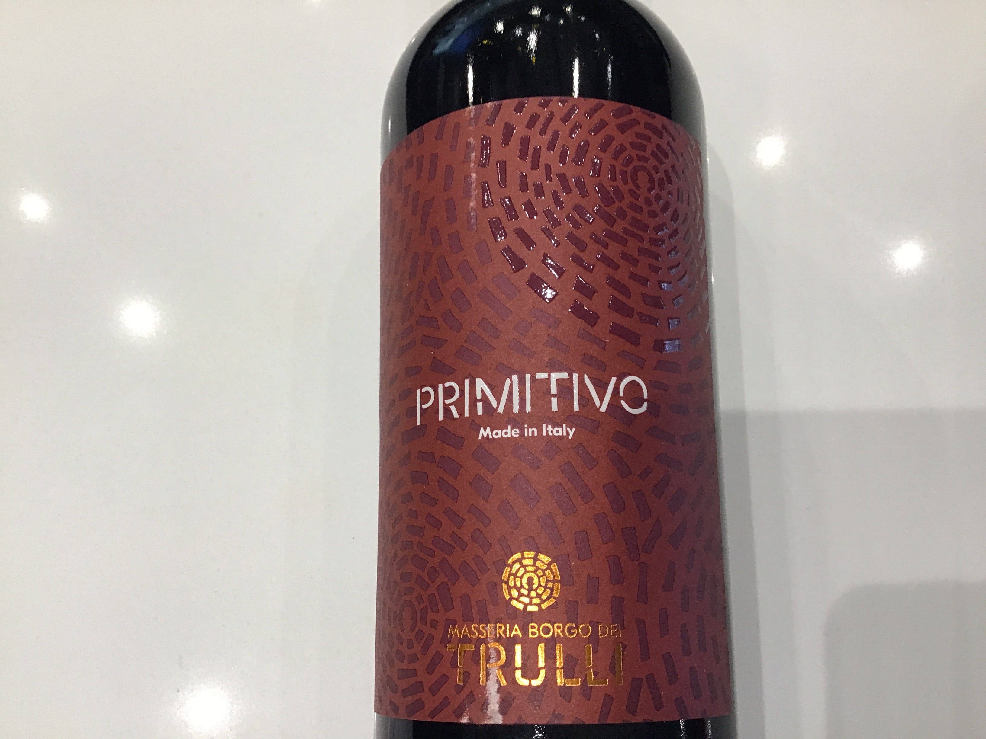 2020 Primitivo Wine from Masseria Borgo Dei Trulli in Salento, Italy