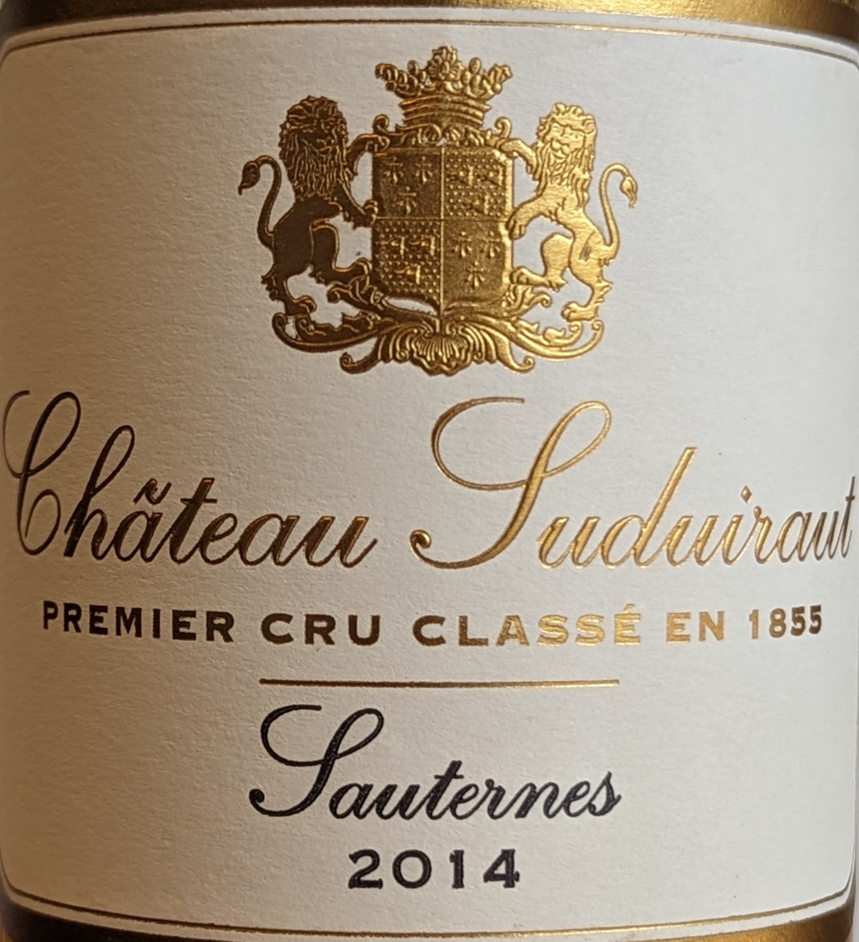 2014 Chateau Suduiraut - Premier Cru Classified Sauternes Wine