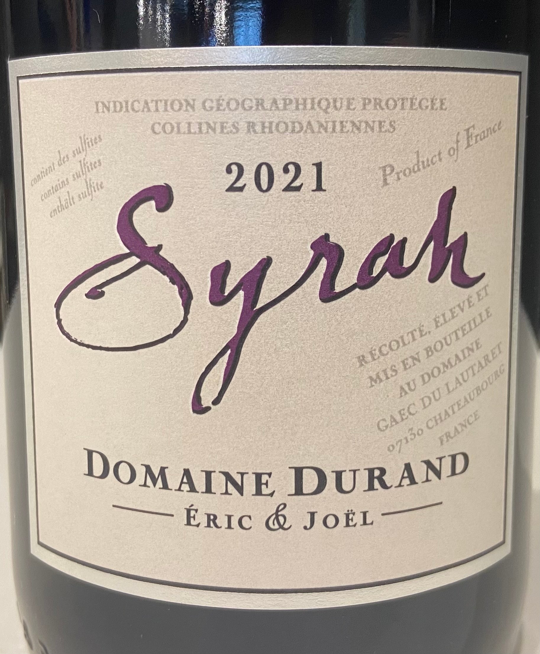 Domaine Durand - Premium Syrah Red Wine from France