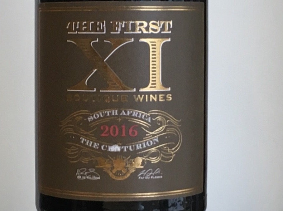 The First XI Infinity Wines 'The Centurion' - Premium 2016 South African Cinsault Wine