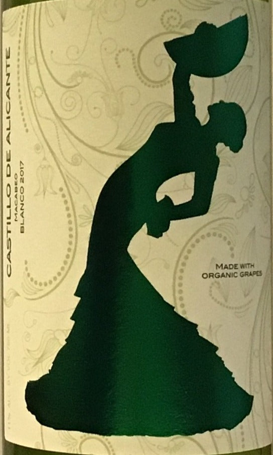 Alicante Castle Organic Macabeo Wine from 2017