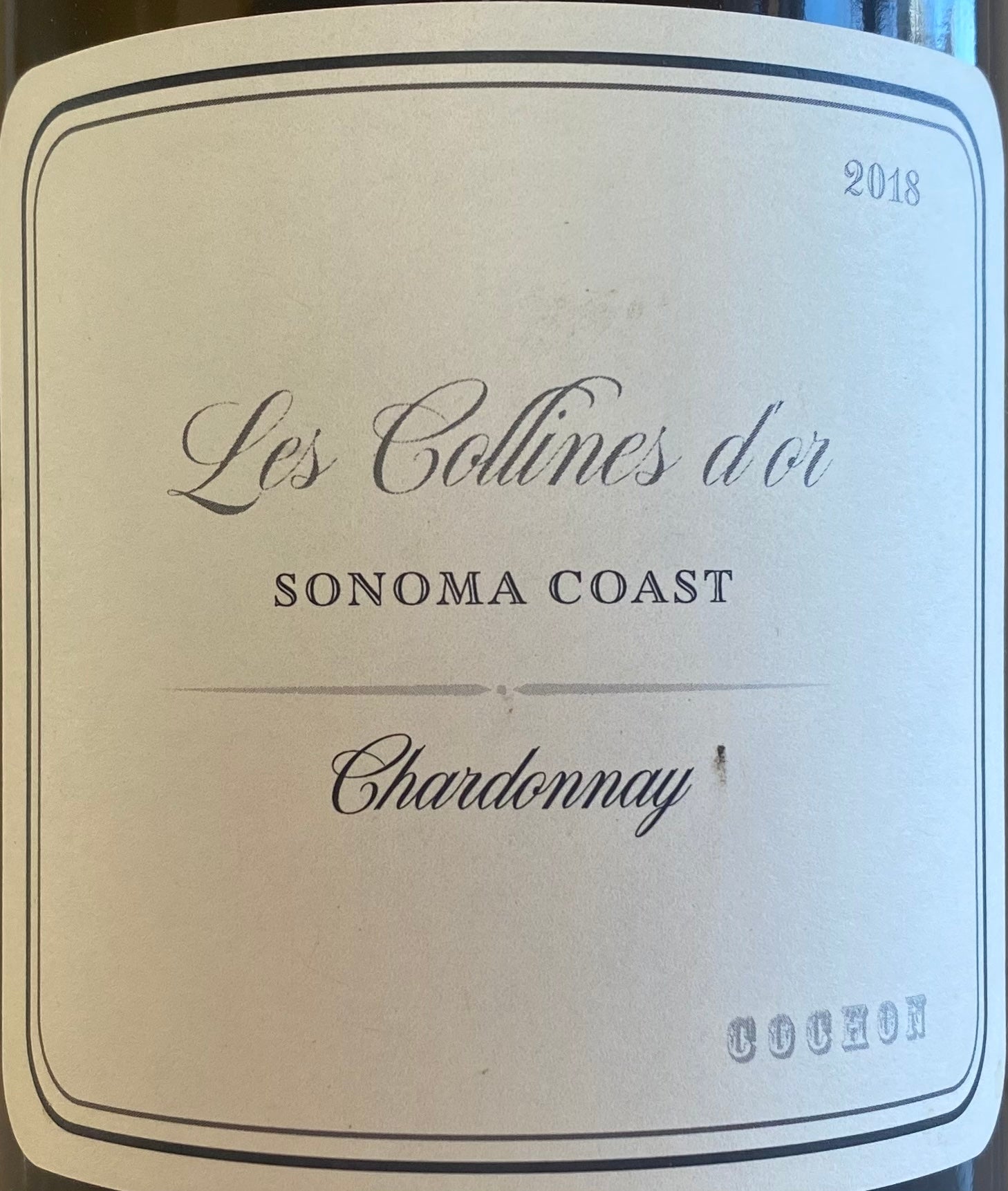 Cochon 'Les Collines d'Or' 2018 - Premium California Chardonnay
