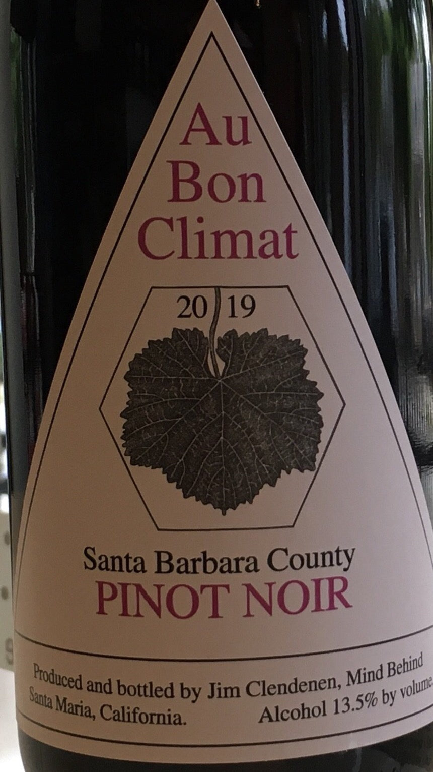 2019 Au Bon Climat Pinot Noir from Santa Barbara County