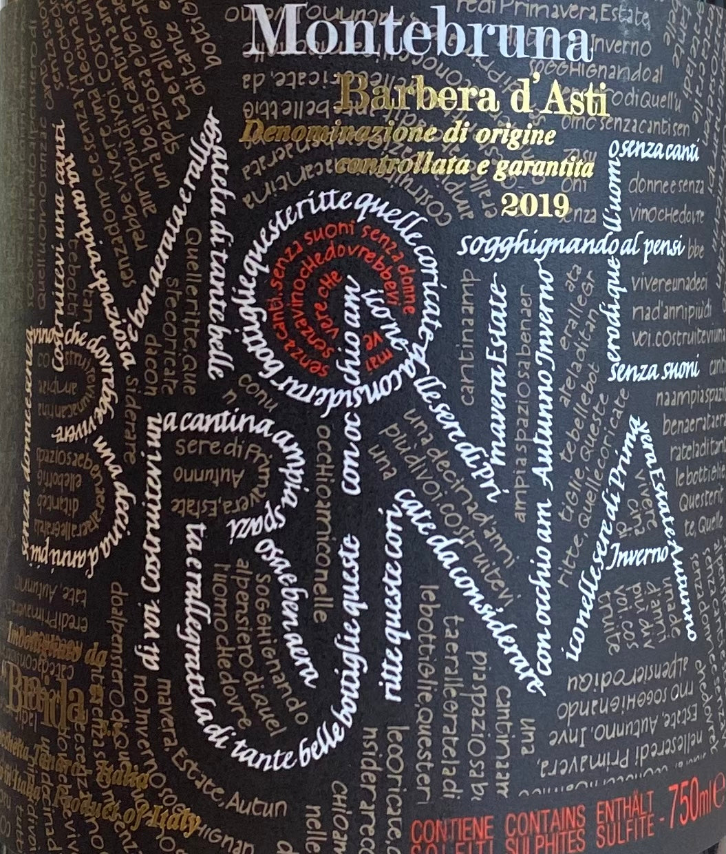 Braida 'Montebruna' Italian Barbera d'Asti Red Wine - DOCG 2018