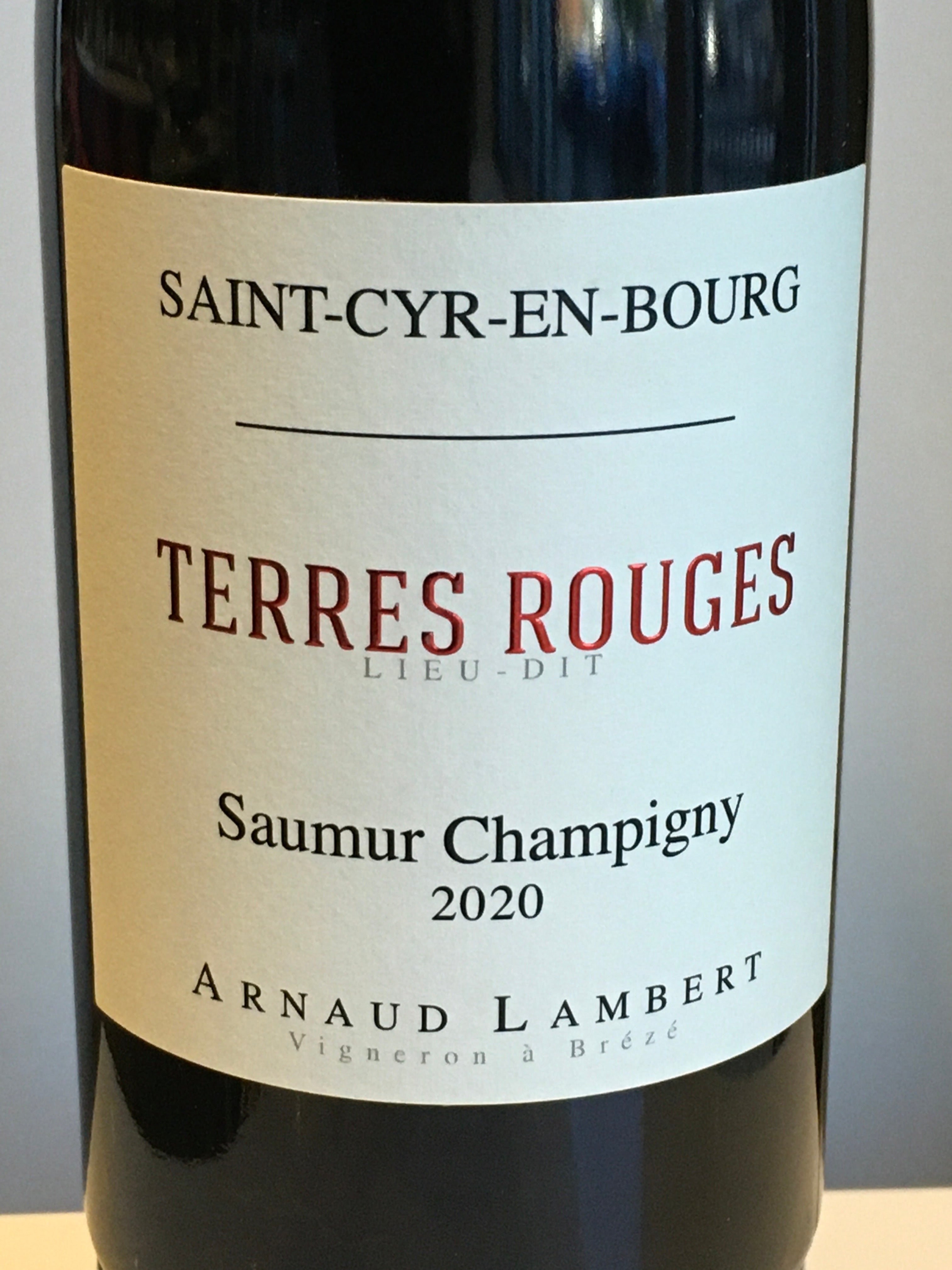 2020 Arnaud Lambert 'Terres Rouges' Cabernet Franc from Saumur Champigny