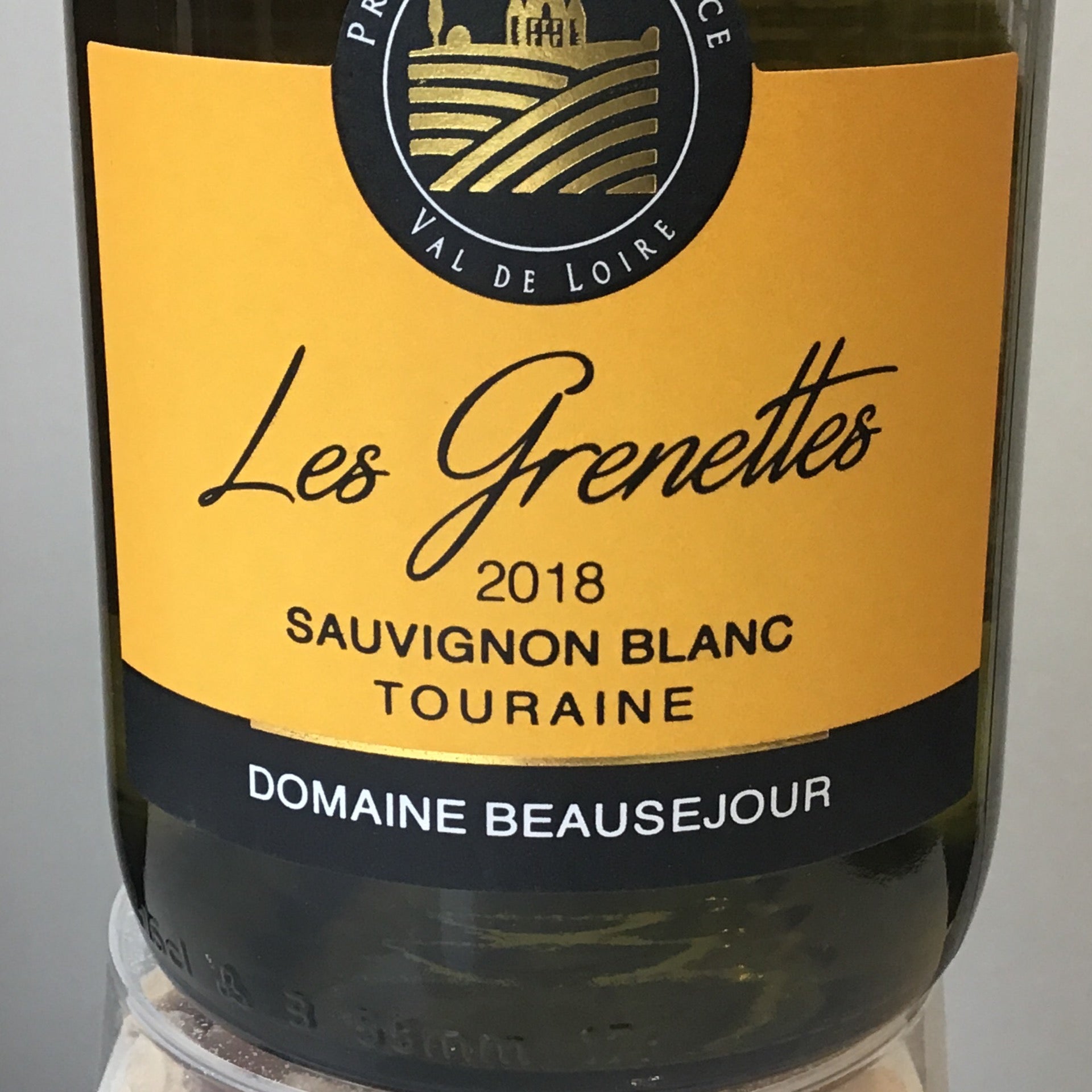 2018 Domaine Beausejour 'Les Grenettes' Sauvignon Blanc from Touraine, France