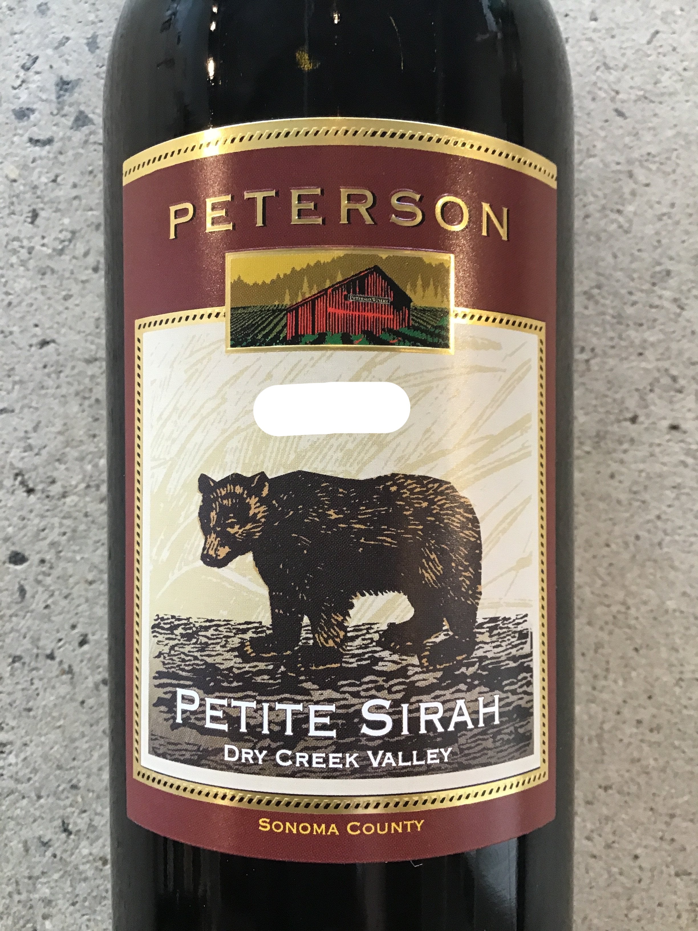 2015 Peterson Dry Creek Valley Smooth and Flavorful Petite Sirah